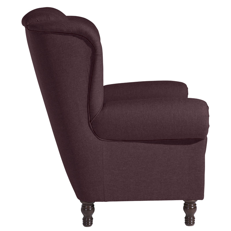 Max Winzer wingback chair Vary burgundy