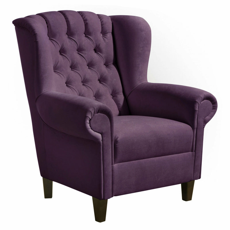 Max Winzer wingback chair Vary purple