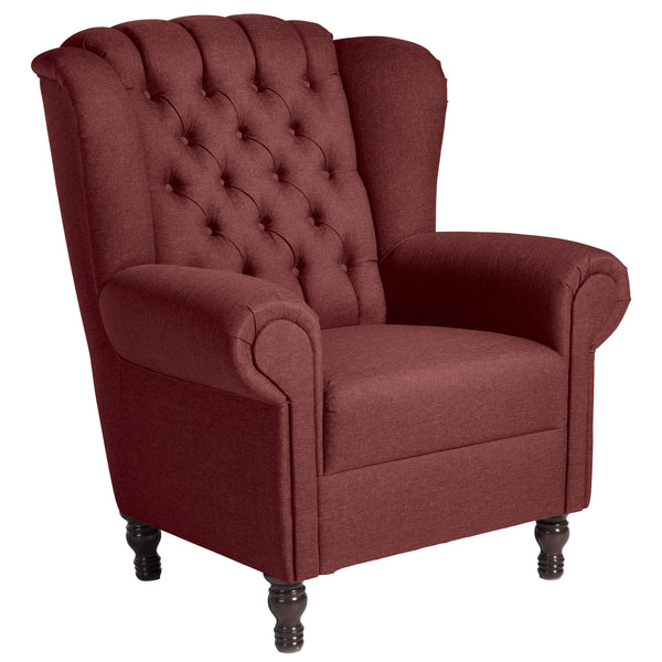 Max Winzer wingback chair Vary red