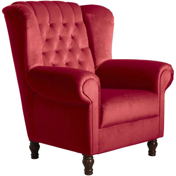 Max Winzer wingback chair Vary red