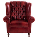 Fauteuil à oreilles Max Winzer Vary rouge