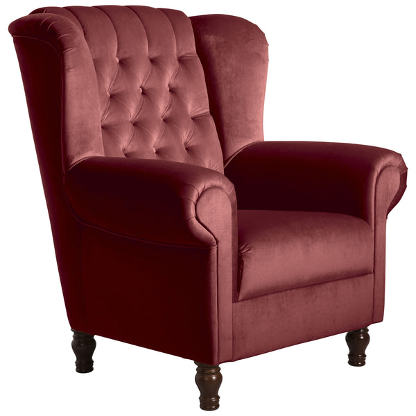 Max Winzer wingback chair Vary brick