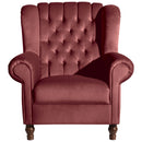 Fauteuil à oreilles Max Winzer Vary brick