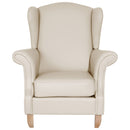 Fauteuil à oreilles Verita beige de Max Winzer