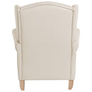 Fauteuil à oreilles Verita beige de Max Winzer