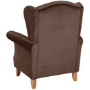 Max Winzer wingback chair Verita brown