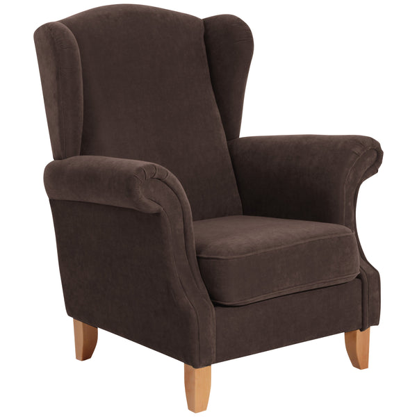 Max Winzer wingback chair Verita brown