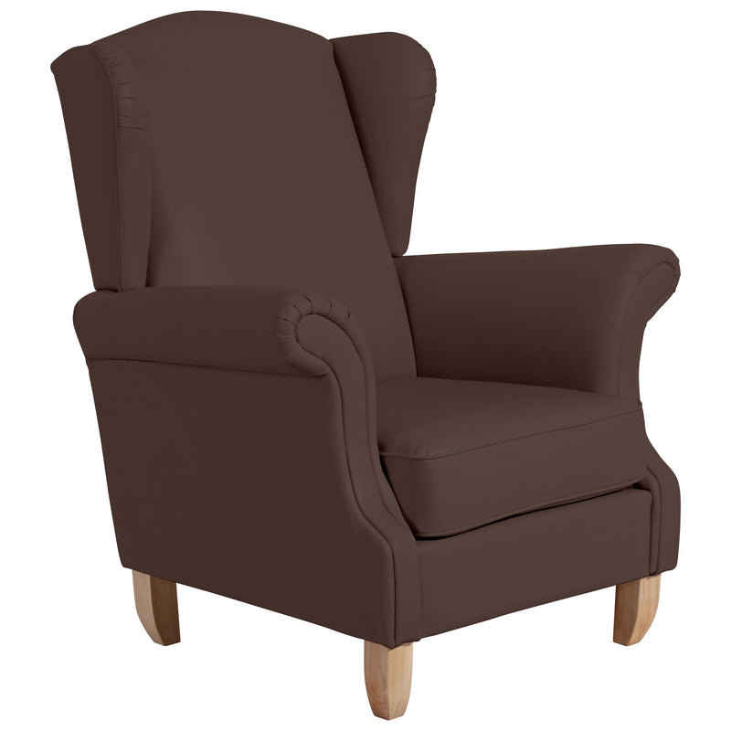 Max Winzer wingback chair Verita brown