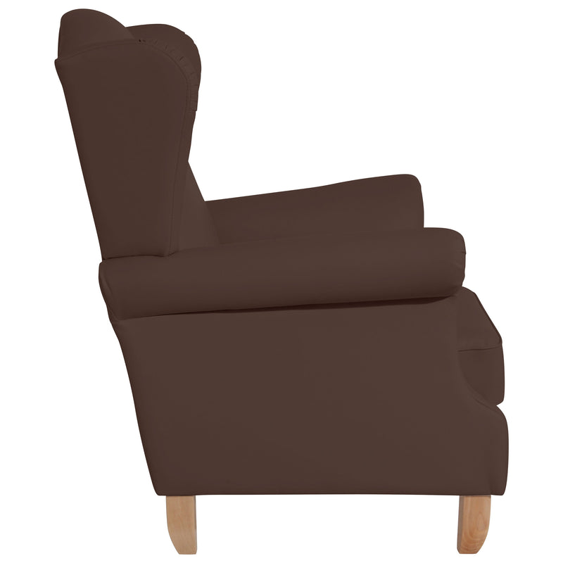 Max Winzer wingback chair Verita brown