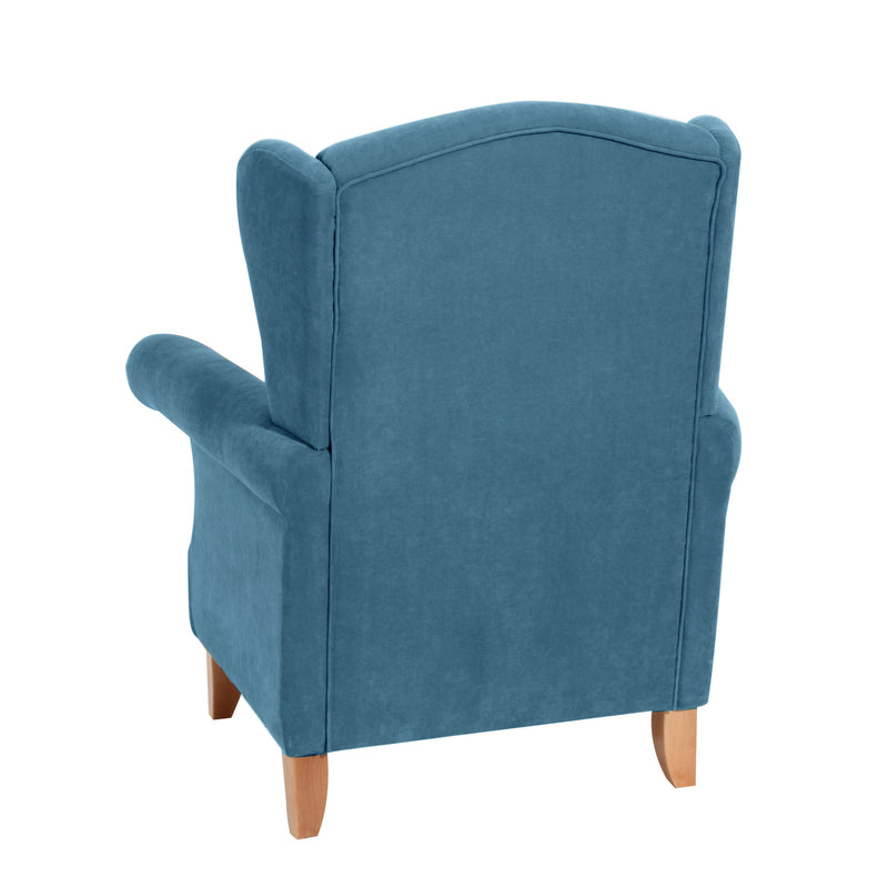 Max Winzer wingback chair Verita petrol