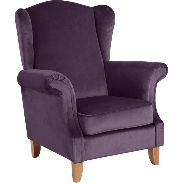 Max Winzer wingback chair Verita purple