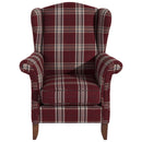 Fauteuil à oreilles Verita rouge de Max Winzer