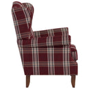 Fauteuil à oreilles Verita rouge de Max Winzer