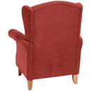 Fauteuil à oreilles Max Winzer Verita brique