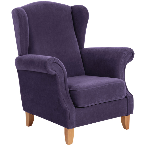 Max Winzer wingback chair Verita violet