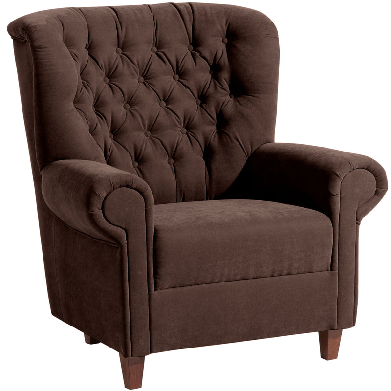 Max Winzer high-back chair Vicky brown