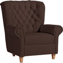 Chaise à dossier haut Vicky marron de Max Winzer