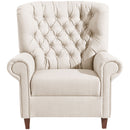 Chaise à dossier haut Vicky de Max Winzer couleur crème