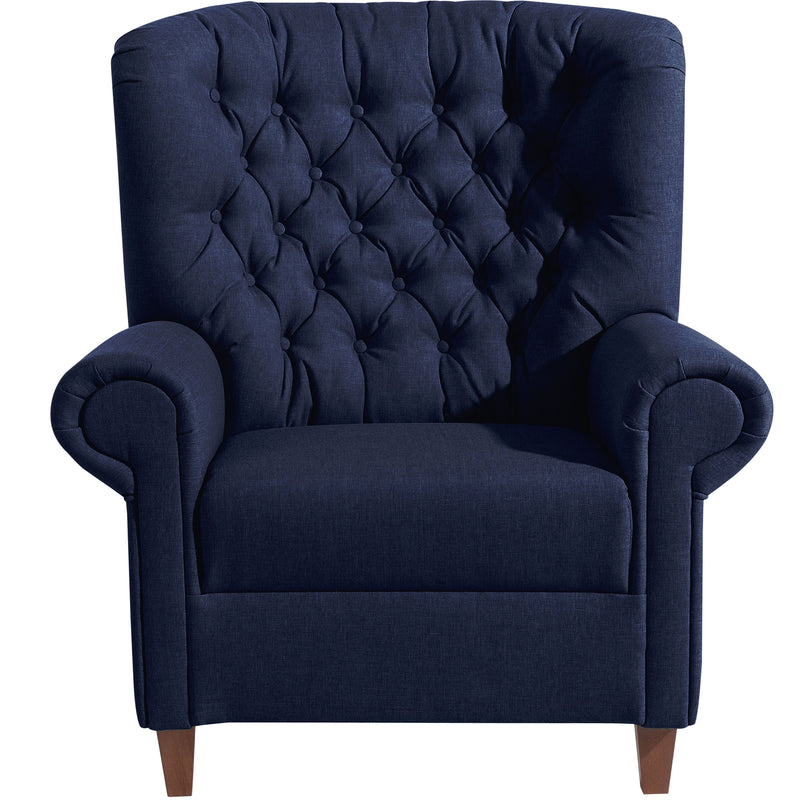 Max Winzer high-back chair Vicky dark blue