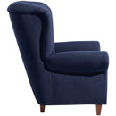 Chaise à dossier haut Vicky bleu foncé de Max Winzer