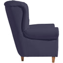 Chaise à dossier haut Vicky bleu foncé de Max Winzer