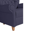 Chaise à dossier haut Vicky bleu foncé de Max Winzer