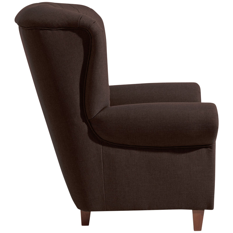 Max Winzer high-back chair Vicky chocolate
