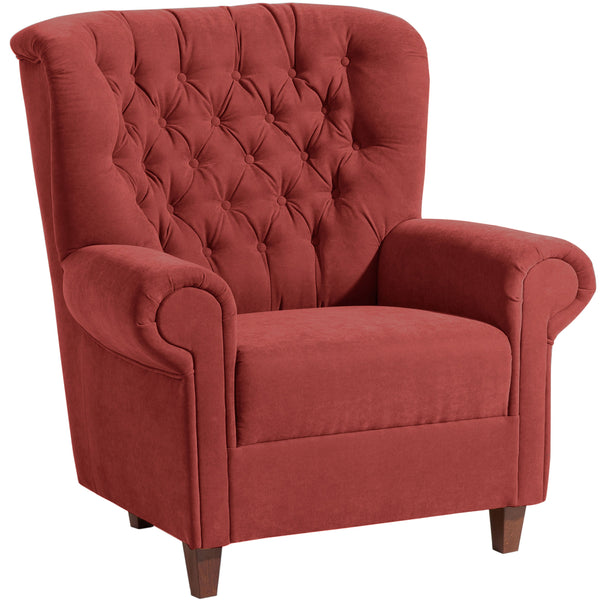Max Winzer high-back chair Vicky terracotta