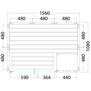 Harvia Alaska Mini Massivsauna