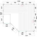 Sentiotec Harvia Arktis Infra+ solid sauna: sauna-infra combination
