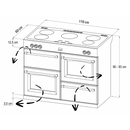 CUISINIÈRES RICHMOND Deluxe S1100 EGG INDUCTION Noir 