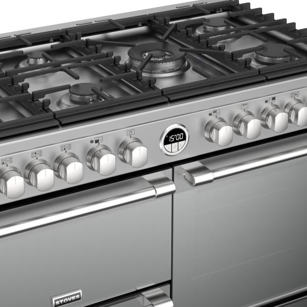 STOVES STERLING Deluxe S1000 DF GAS stainless steel 