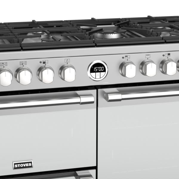STOVES STERLING Deluxe S1000 DF GAS stainless steel 