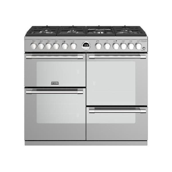 STOVES STERLING Deluxe S1000 DF GAS stainless steel 