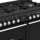 STOVES PRECISION S900 Deluxe GTG DF Gas on Glass Black 