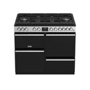 POÊLES PRECISION S1000 Deluxe GTG DF Gaz sur Verre Inox/Noir 