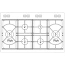 POÊLES PRECISION S1000 Deluxe GTG DF Gaz sur Verre Inox/Noir 