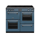 POÊLES RICHMOND Deluxe S1000 EGG INDUCTION CB Bleu Tonnerre/Chrome 