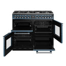 STOVES RICHMOND Deluxe S1000 DF GAS CB Thunder Blue/Chrome 