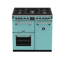 POÊLES RICHMOND Deluxe S900 DF GAZ CB Country Blue/Chrome 