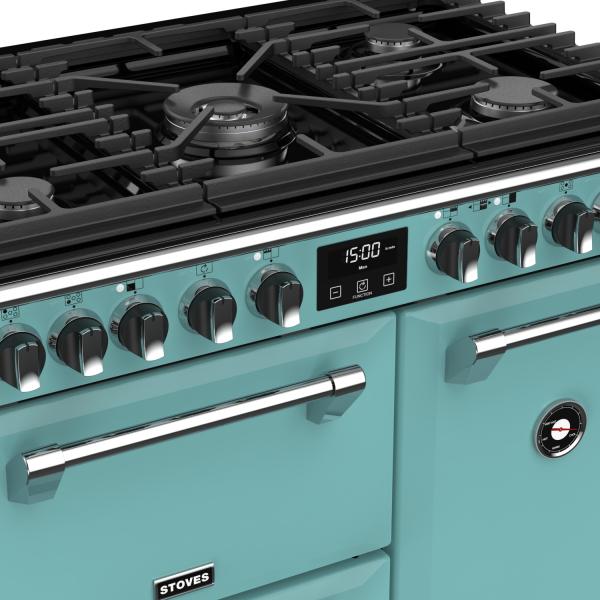 STOVES RICHMOND Deluxe S900 DF GAS CB Country Blue/Chrome 