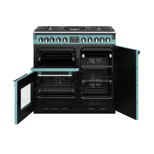 STOVES RICHMOND Deluxe S900 DF GAS CB Country Blue/Chrome 