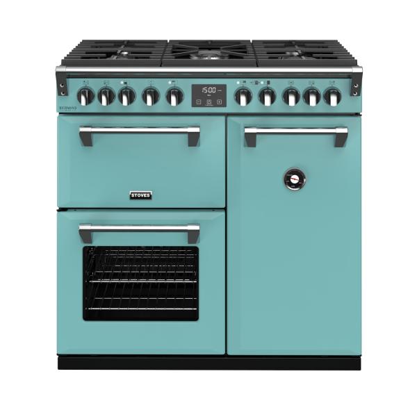 STOVES RICHMOND Deluxe S900 DF GAS CB Country Blue/Chrome 