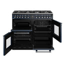 STOVES RICHMOND Deluxe S1000 DF GAS CB Midnight Blue/Chrome 