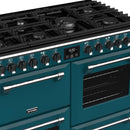 STOVES RICHMOND Deluxe S1000 DF GAS CB Kingfisher Teal/Chrome 