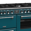STOVES RICHMOND Deluxe S1000 DF GAS CB Kingfisher Teal/Chrome 