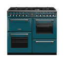 STOVES RICHMOND Deluxe S1000 DF GAS CB Kingfisher Teal/Chrome 
