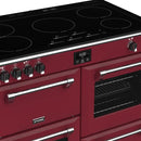 STOVES RICHMOND Deluxe S1000 EGG INDUCTION CB Chili Red/Chrome 