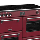 STOVES RICHMOND Deluxe S1000 EGG INDUCTION CB Chili Red/Chrome 