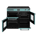 STOVES RICHMOND Deluxe S1000 EGG INDUCTION CB Country Blue/Chrome 